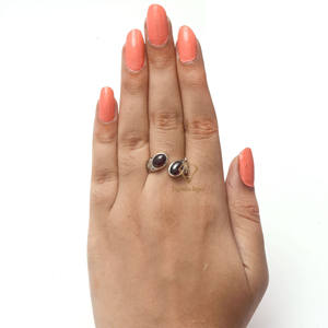 Vintage Natural Red Garnet Gemstone <b>Ring</b> 925 Sterling <b>Silver</b> Handmade <b>Silver</b> Bezel <b>Set</b> Antique <b>Ring</b> For Wholesale Suppliers - Product Image 2