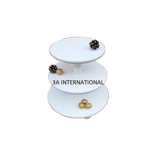 Support à gâteau artisanal en aluminium avec couvercle en verre pour mariage, anniversaire, fête, décoration de gâteau en aluminium - Product Image 2