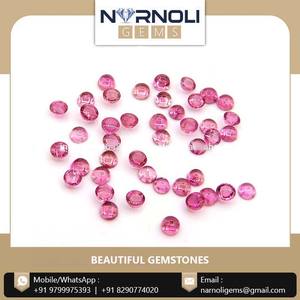พลอยทัวร์มาลีนสีชมพู 39.38 กะรัต ทรงหลังเบี้ย หินกึ่งมีค่า พร้อมเอฟเฟกต์แสงดาว - Product Image 5