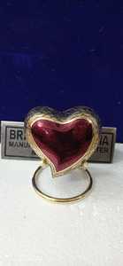 Petit souvenir rouge en laiton antique, décoration pour clés de cœur, crtion pour ceintures - Product Image 2