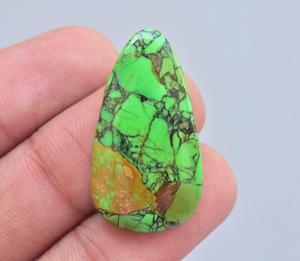 Cabujón de cobre verde turquesa, todas las formas mezcladas, envoltura de alambre, joyería, piedra turquesa para joyería - Product Image 3
