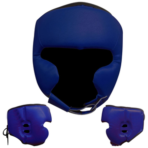 Protector de cabeza de boxeo profesional con logotipo personalizado, transpirable, cuero PU, entrenamiento de Taekwondo MMA, embalaje de bolsa de polietileno de Color personalizado - Product Image 5
