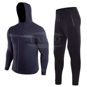 Venta al por mayor personalizado hombres mujeres 100% poliéster polar tela de talla grande sólido entrenamiento chándales ropa deportiva de alta calidad OEM - Product Image 2