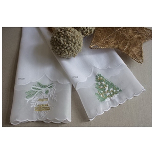 Quangthanh 100% coton serviettes brodées à la main Style Jacquard jetables pour les mariages serviettes de noël faites à la main de tous les jours - Product Image 1
