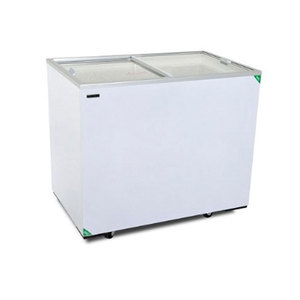 Congelador Horizontal Comercial Klimasan 303 L con 2 Puertas de Vidrio, Refrigerador para Helados, Conservador de Alimentos, Enfriamiento por Aire, Blanco - Product Image 1