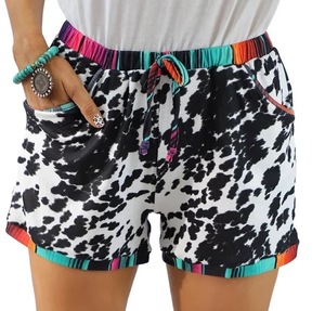 Women Short's Sublimation <b>Animal</b> Printed <b>For</b> women Elastic Waist Quick Dry Short <b>For</b> Beach Trunks Gym Fitness women Shorts - Product Image 5