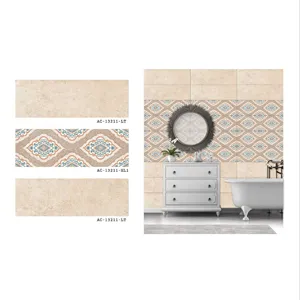 Carrelage mural de douche en céramique, carrelage décoratif de couleur Beige Antique, finition mate émaillée, 10x30 pouces, offre spéciale