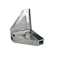 Piège à souris multi-vivants avec couvercle solide et transparent Boîte de capture de rats triangulaire en métal Piège à souris d'angle antiparasitaire sans danger
