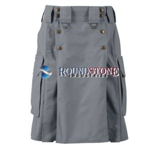 Tactical Duty <b>Kilt</b> Grey For Men - Product Image 2