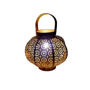 Moroccan Style Antique Finishing Candle <b>Lantern</b> Hanging Candle <b>Metal</b> <b>Lantern</b> Festival Party Decoration Item Candle <b>Lantern</b> - Product Image 1