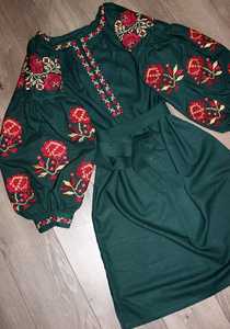 Blusa de manga larga con cuello redondo para mujer, blusa informal estilo bohemio con bordado, cuello redondo - Product Image 4