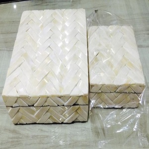 États-unis Lametierartz Poterie Décoration intérieure Art indien Boîte en os blanc naturel Bords blancs Spécial conçu pour les bijoux - Product Image 2