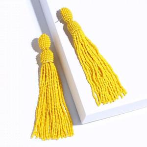 Pendientes artesanales Bliss Miyuki con cuentas - Product Image 1