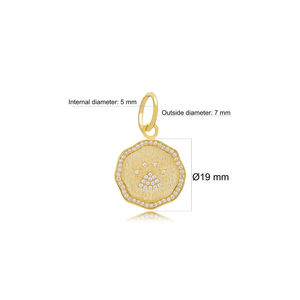 Breloque en argent Sterling 925 fait à la main, pendentif mignon avec trou de 7mm, bijoux turcs, nouveau modèle, vente en gros - Product Image 3