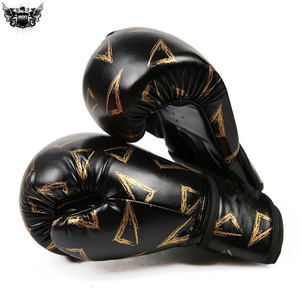 Guantes de boxeo de cuero PVC % originales con logotipo personalizado Diseño superior MMA Transpirable Tallas de alta calidad 8oz Punching Kick Boxing IRON - Product Image 4