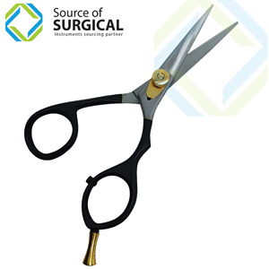 High Quality 6 Inch Stainless Steel Right-Handed Hair Scissors Barbers Multi-Color Straight Blades Sharp Tips <b>Rubber</b> Handles - Product Image 3