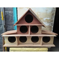 En bois nid d'oiseau-maison d'oiseau de haute qualité en gros du Vietnam personnalisée de style moderne de conception fabrication prix bas d'impôt