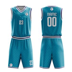 Uniforme personnalisé de basket-ball d'équipe conception personnalisée uniforme vente en gros bonne qualité séchage rapide 100% polyester ensembles d'uniformes de basket-ball - Product Image 1