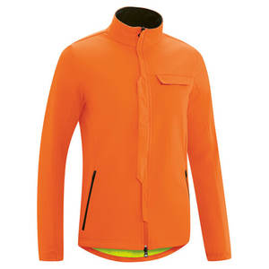 Chaqueta de lona impermeable de invierno con logotipo personalizado, cuello alto y logotipo frontal para hombre - Product Image 1