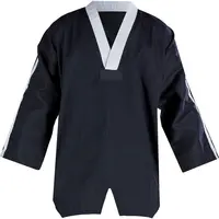 Uniforme de Karate para artes marciales, Taekwondo, Color negro, para hombres, mujeres y niños