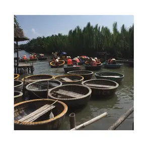 Di bambù Coracle Barca-Vietnamita di Bambù per la Vendita-di Bambù dal Vietnam (0084587176063 È di Sabbia SANDBEACH Laghi e Fiumi di legno Ce