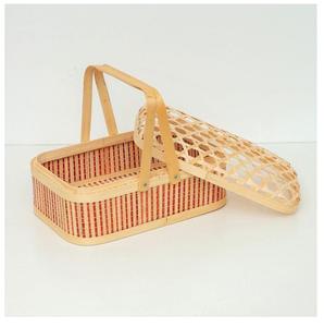 Boîte à bonbons en bambou tissé pour fabrication de bijoux, panier de rangement artisanal (100%) - Product Image 4