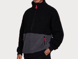 Customizable <b>Women</b>/Men <b>Sherpa</b> Fleece Flight Bomber <b>Jacket</b> Stand Classic Comfortable Embroidery Pattern Winter Season Waterproof - Product Image 5