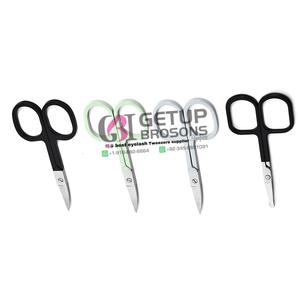 Tijeras Pequeñas de Acero Inoxidable 4Cr13 para Cejas, con Punta de Cuchilla Recta y Mango de Goma, para Uso Capilar - Product Image 2