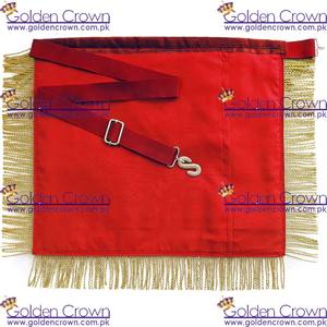 Arche royale maçonnique Grand grand prêtre tablier couronne lingot brodé à la main | Fournisseur de tablier maçonnique Regalia - Product Image 3
