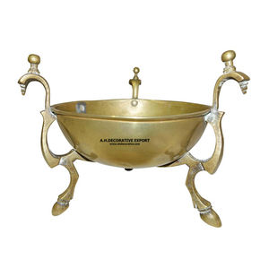 Cesta y Tazón de Frutas de Latón Metálico con Asa, Decoración Antigua para el Hogar y la Cocina, Tazón de Almacenamiento para Decoración de la Sala de Estar - Product Image 4