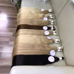 Cheveux naturels, cheveux non traités, lisses, couleur blonde, slavique russe, taille 6 à 32 pouces, vente en gros, vente en gros - Product Image 4