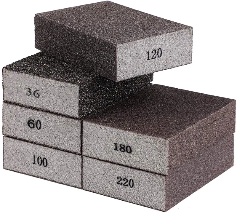 Four Sides Sanding Block Sponge Abrasives Used By Hand For Grinding Wood And Putty