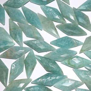 Amazonite — Briolette de diamants à facettes en vrac, pierre précieuse jupée 12x30mm, pour la fabrication de bijoux, prix en gros, collection - Product Image 2
