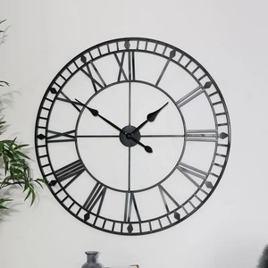 Reloj de Pared Decorativo Negro 2026 con Diseño Circular de Metal y Hierro, Logotipo Personalizado, Decoración de Pared para Bodas, en Caja - Product Image 6