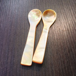 Cuillère à lèvre jaune, cuillère à Caviar, cuillère à coquille disponible. 100% de nacre premium taille 5cm-11cm fabriqué à la main Vietnam - Product Image 2