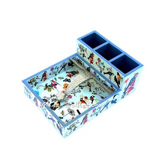 Soporte para cubiertos de madera de 3 secciones y soporte para cucharas, organizador Caddy para cocina y mesa de comedor - Product Image 1