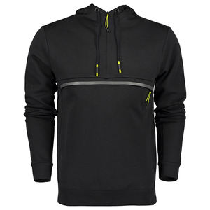 Pull à fermeture éclair d'hiver pour hommes sweat à capuche Streetwear imprimé avec impression numérique vêtements en gros teints en couleur unie sweat à capuche à fermeture éclair - Product Image 1