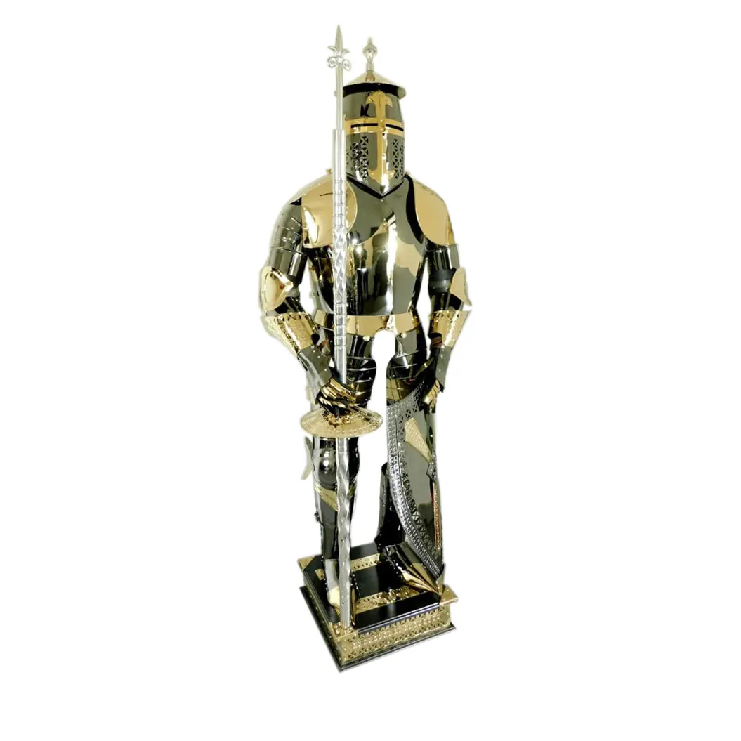 נירוסטה מלא גוף שריון מימי הביניים מלא גוף ביש שריון בציר קרב לוחם תלבושות שריון במחיר נמוך