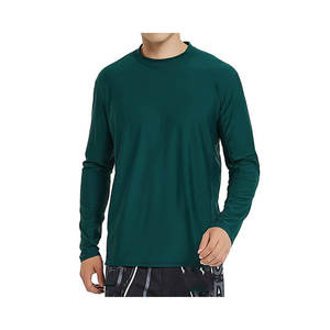 Rashguard à manches courtes pour homme, sublimation, anti-UV, respirant, séchage rapide, matière nylon/coton 160g, couleurs et logo personnalisés - ALL PRO - Product Image 3