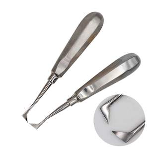 Elevador de Raíces Dental de Acero Inoxidable Reutilizable con Certificación CE, Herramienta Curva Tipo Pluma para Odontología, Mango Quirúrgico Manual - Product Image 2