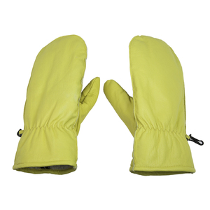 Mitaines en cuir de vache, vêtement de travail molletonné, à basse température, pour l'hiver - Product Image 4