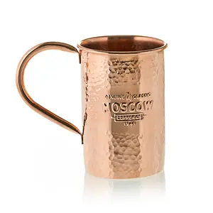 Caneca de cobre para beber cerveja, copo de cobre para acampamento, bar e bar, designer atraente, caneca de cobre de hortelã barata