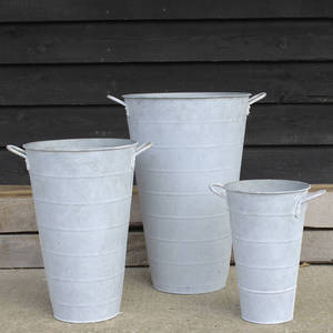 Garden Planters for Outdoor/Indoor Plants Bucket With Handle <b>Square</b> <b>Large</b> Planters and Pots - Product Image 4