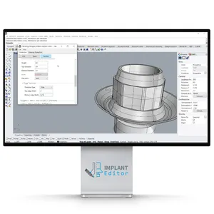 Implant Editor - Software Cam Voor Tandheelkundige Industrie-Tandheelkundige Cad/Cam Software Om Custom Implant