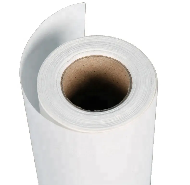 Carta da parati riutilizzabile rimovibile bianca vuota in tessuto di poliestere riposizionabile autoadesivo per la stampa digitale