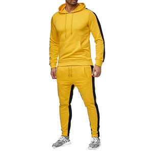 New Arrival Striped Tracksuits Set Men's Summer Fashion Pullover Hoodies With Matching Jogging Pants - Product Image 4