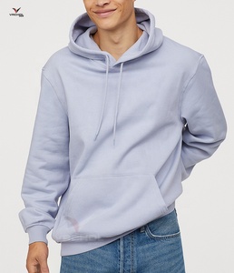 Sudadera con capucha extragrande inspirada en la vendimia para hombre con diseño liso con bordado de logotipo personalizado - Product Image 2