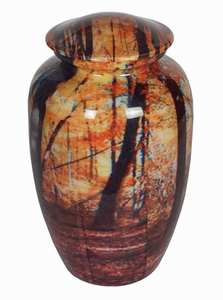 โกศเผาศพสำหรับขี้เถ้ากระดูกมนุษย์แบบคลาสสิกโกศโลหะโกศเคลือบโลหะธรรมชาติ - Product Image 5