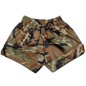 กางเกงขาสั้นต่อยมวยแนวสตรีทแบบเป็นมิตรต่อสิ่งแวดล้อมสำหรับฝึกมวยไทยคิกบ็อกซิ่งยิมต่อสู้แบบปรับแต่งได้ - Product Image 2