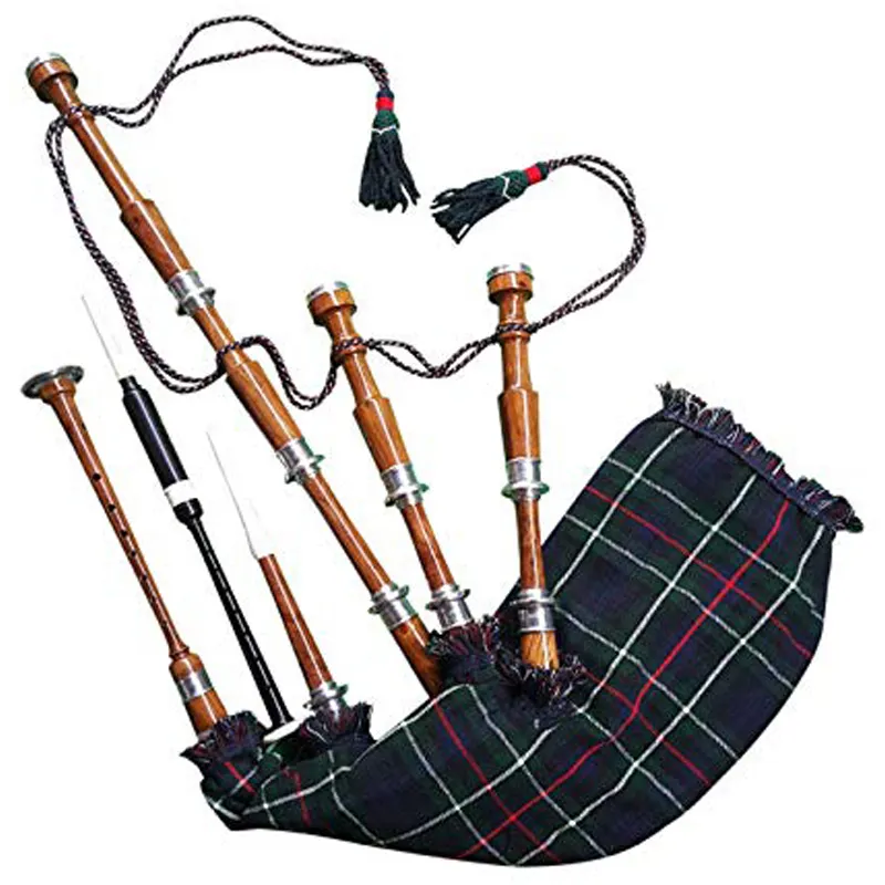 Groothandel Prijs Mackenzie Tartan Doedelzak Is Gemaakt Van Palissander Hand Made Houten Schotse Doedelzak Voor Koop Palissander Polish Bagpipes